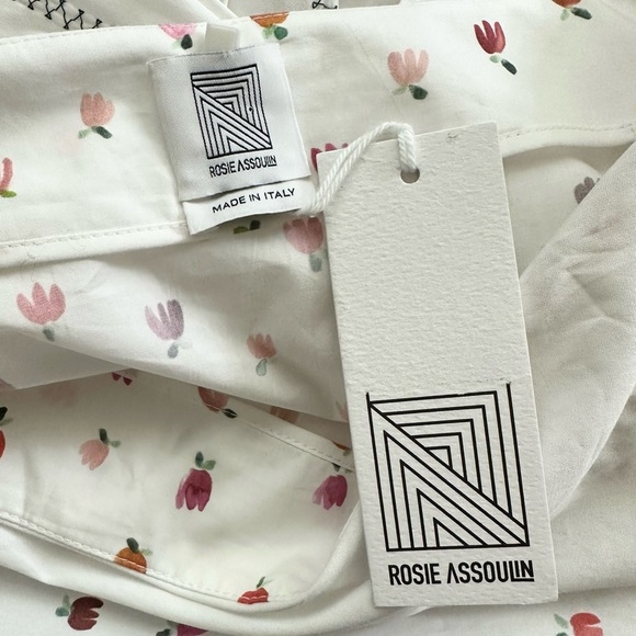 Rosie Assoulin Ula cotton poplin flower Waist Wrap midi skirt Tulip-printed - Picture 11 of 16